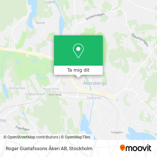 Roger Gustafssons Åkeri AB karta