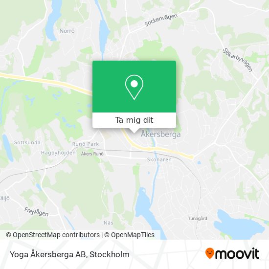 Yoga Åkersberga AB karta