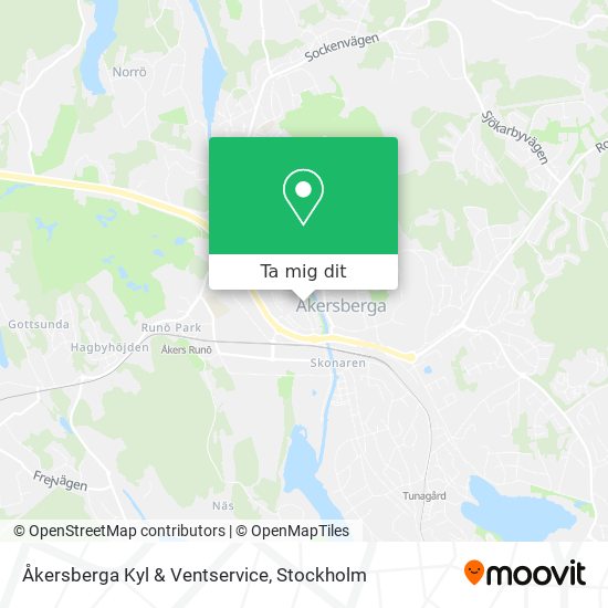 Åkersberga Kyl & Ventservice karta