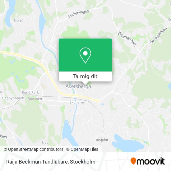 Raija Beckman Tandläkare karta