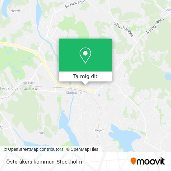 Österåkers kommun karta