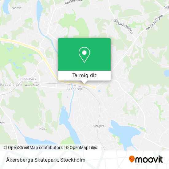 Åkersberga Skatepark karta