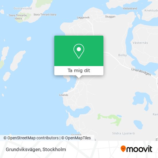 Grundviksvägen karta