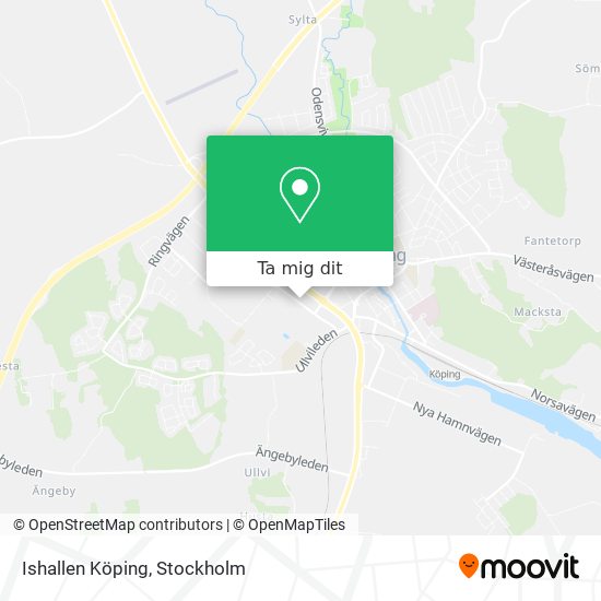 Ishallen Köping karta
