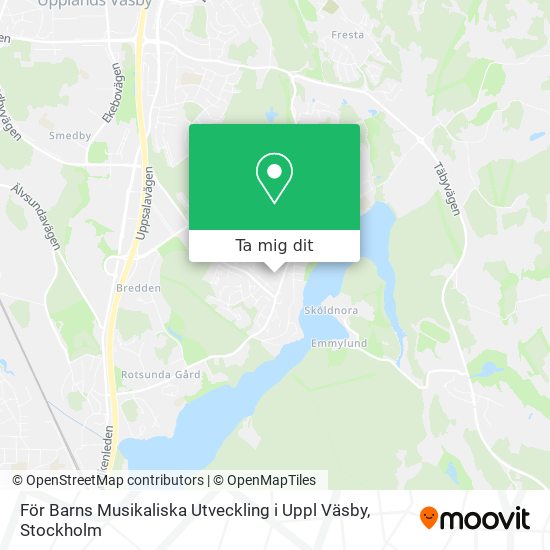 För Barns Musikaliska Utveckling i Uppl Väsby karta