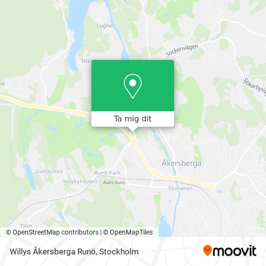 Willys Åkersberga Runö karta