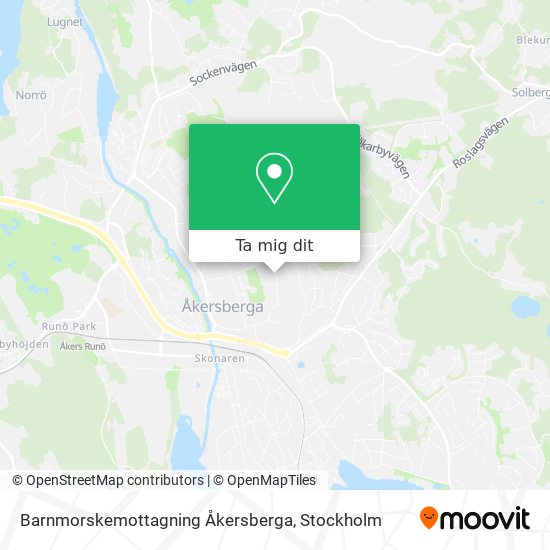 Barnmorskemottagning Åkersberga karta