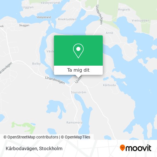 Kårbodavägen karta