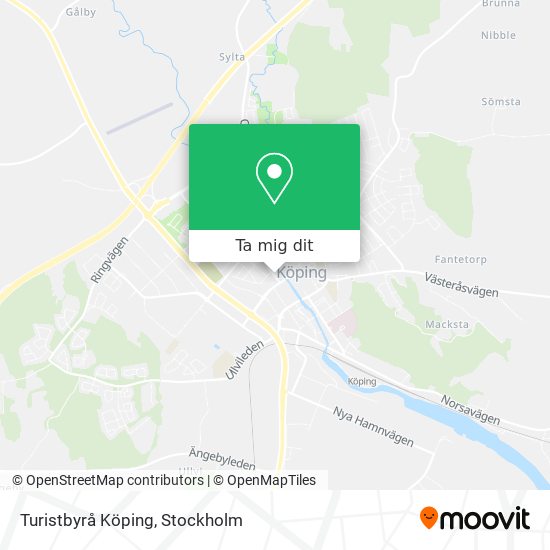 Turistbyrå Köping karta