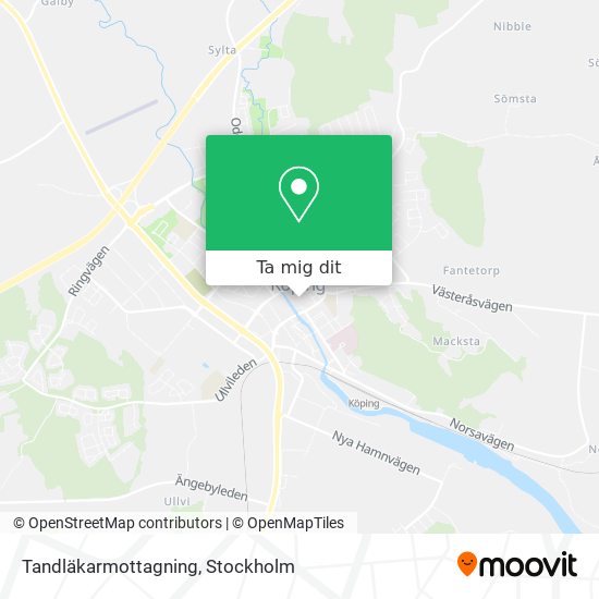 Tandläkarmottagning karta