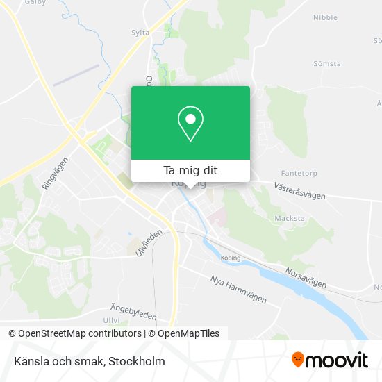 Känsla och smak karta