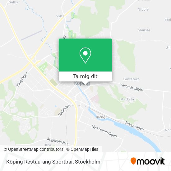 Köping Restaurang Sportbar karta