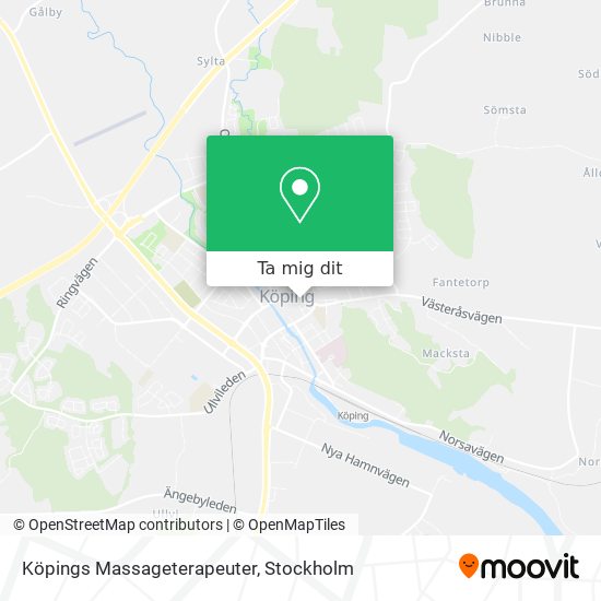 Köpings Massageterapeuter karta