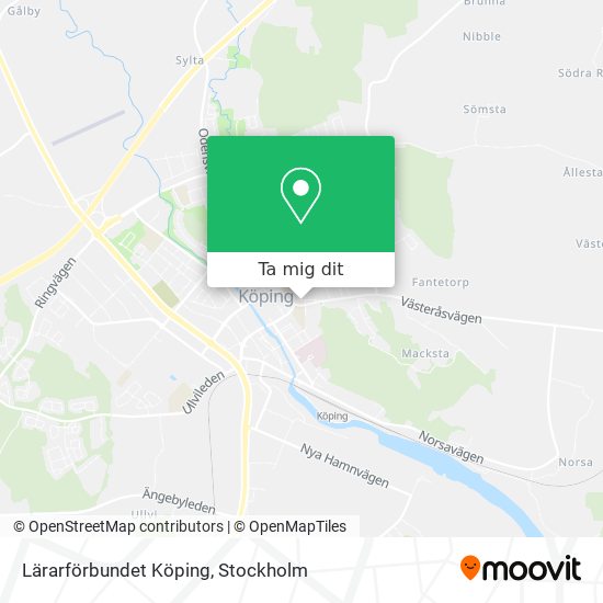 Lärarförbundet Köping karta