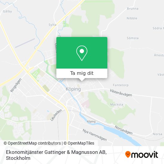 Ekonomitjänster Gattinger & Magnusson AB karta