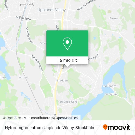 Nyföretagarcentrum Upplands Väsby karta