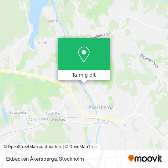 Ekbacken Åkersberga karta