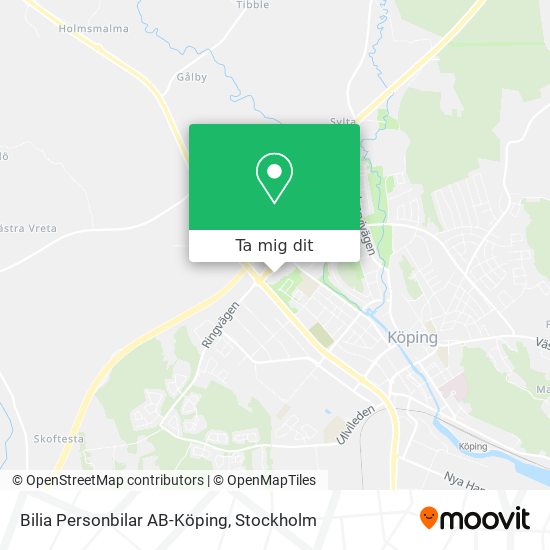 Bilia Personbilar AB-Köping karta