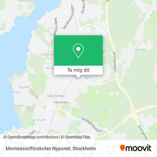 Montessoriförskolan Nyponet karta