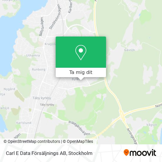 Carl E Data Försäljnings AB karta