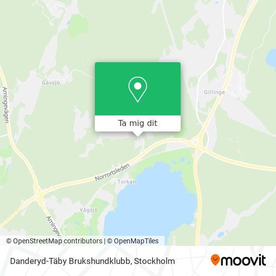 Danderyd-Täby Brukshundklubb karta