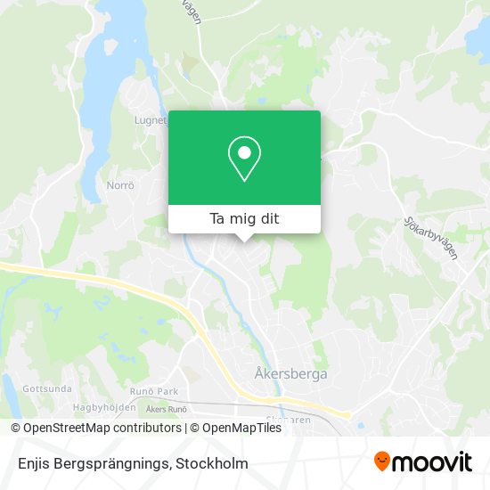 Enjis Bergsprängnings karta