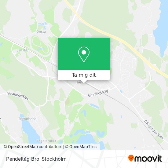 Pendeltåg-Bro karta