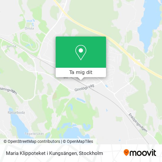 Maria Klippoteket i Kungsängen karta