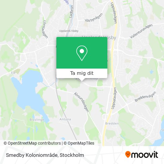 Smedby Koloniområde karta