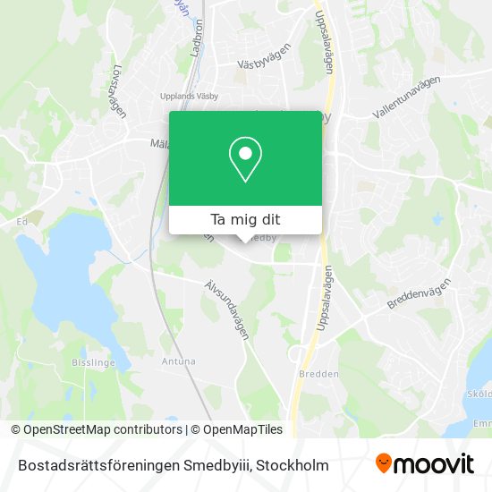Bostadsrättsföreningen Smedbyiii karta
