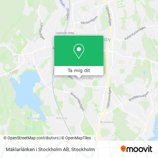 Mäklarlänken i Stockholm AB karta