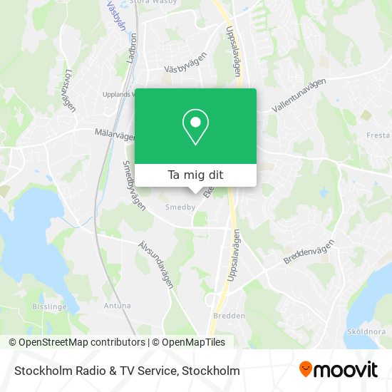 Stockholm Radio & TV Service karta