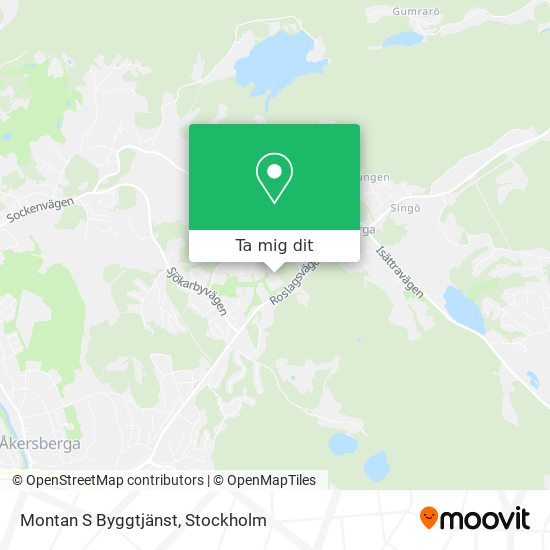 Montan S Byggtjänst karta