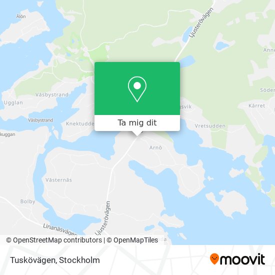 Tuskövägen karta