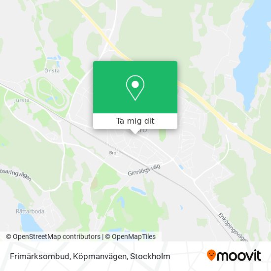 Frimärksombud, Köpmanvägen karta