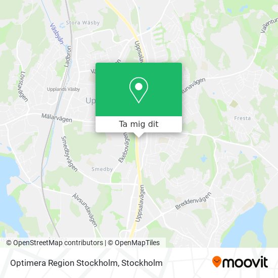 Optimera Region Stockholm karta