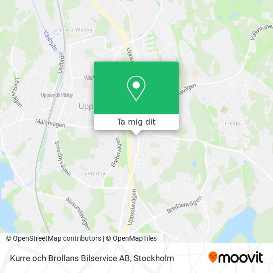 Kurre och Brollans Bilservice AB karta