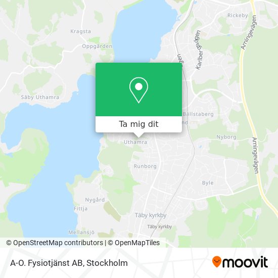 A-O. Fysiotjänst AB karta