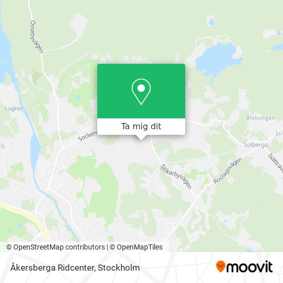 Åkersberga Ridcenter karta