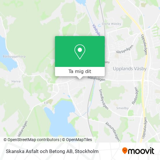Skanska Asfalt och Betong AB karta