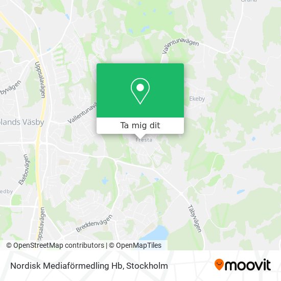 Nordisk Mediaförmedling Hb karta