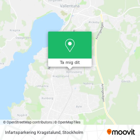 Infartsparkering Kragstalund karta
