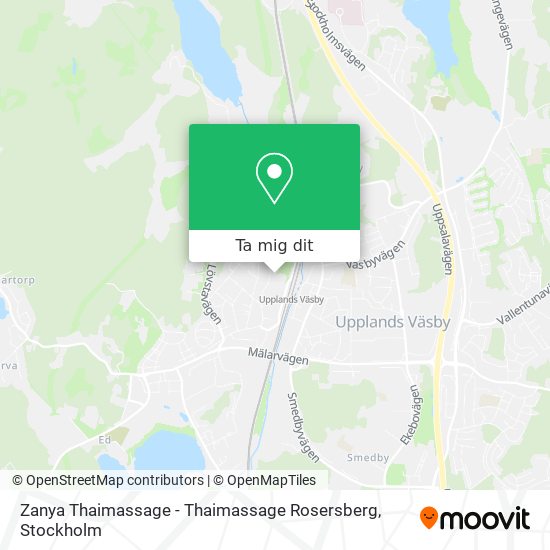 Zanya Thaimassage - Thaimassage Rosersberg karta