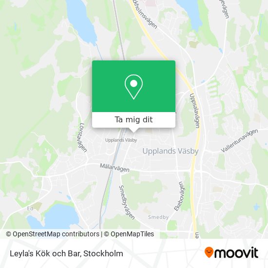 Leyla's Kök och Bar karta