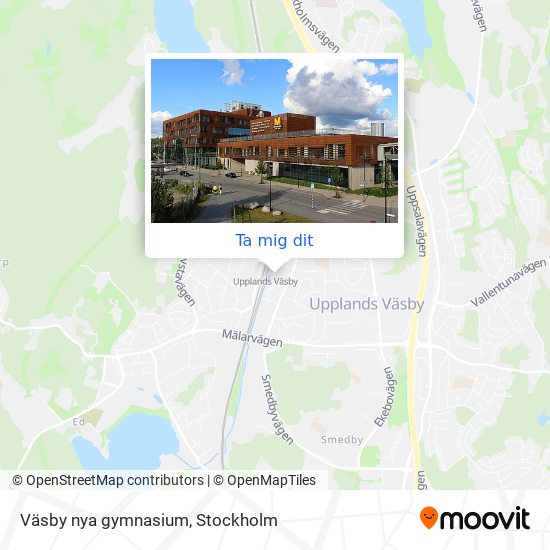 Väsby nya gymnasium karta