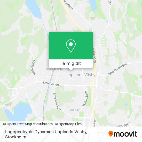 Logopedbyrån Dynamica Upplands Väsby karta