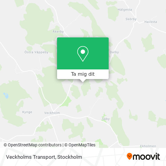 Veckholms Transport karta