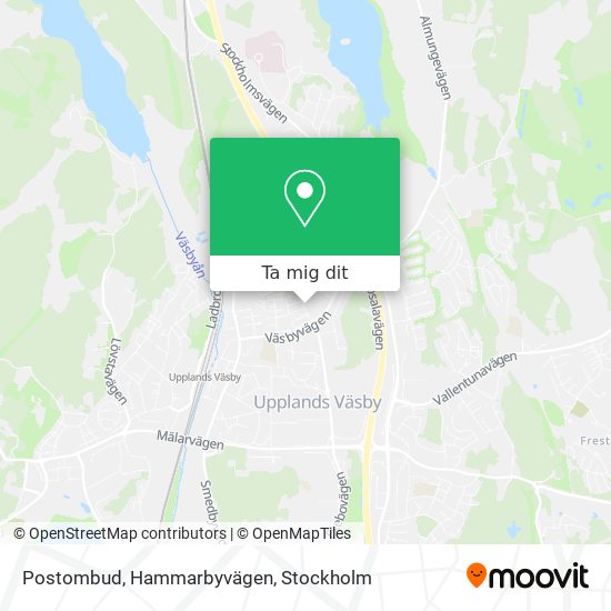 Postombud, Hammarbyvägen karta