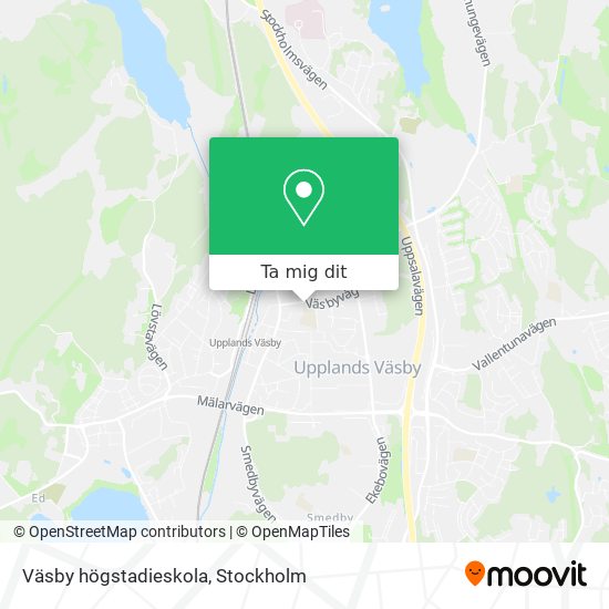 Väsby högstadieskola karta