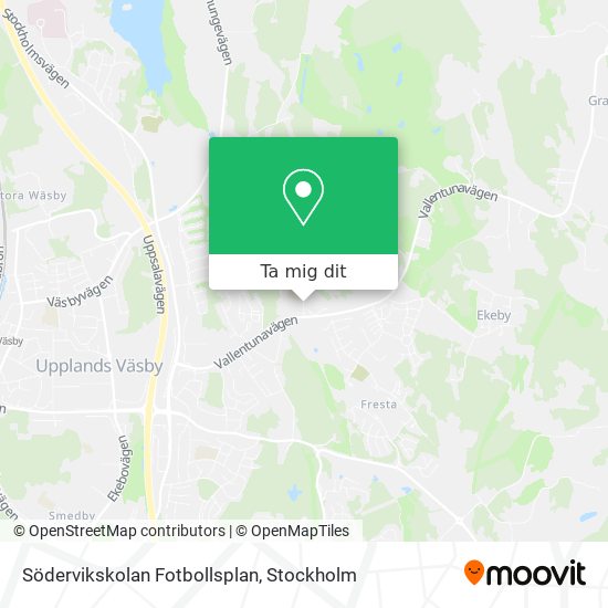 Södervikskolan Fotbollsplan karta
